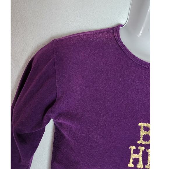 VTG 90s TIGI Bead Head It's All about Gold Purple  Long Sleeve T Shirt W Small - Picture 8 of 9